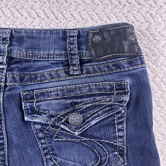 Silver Jeans Womens Suki Surplus Size 30x30 Bootcut Flap Pockets - Picture 6 of 15